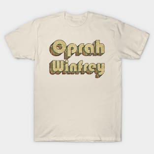 Oprah Winfrey // Vintage Rainbow Typography Style // 70s T-Shirt